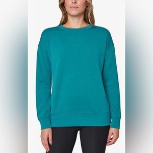 Mondetta Womens Midweight Long Sleeve Crewneck Scuba Sweatshirt